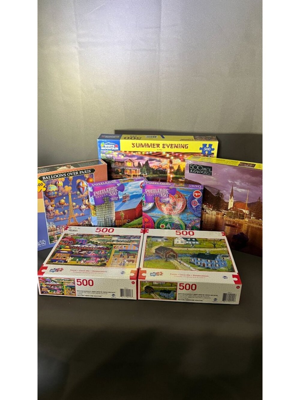 Assorted Jigsaw Puzzles Set With 300-500 Pieces Americana